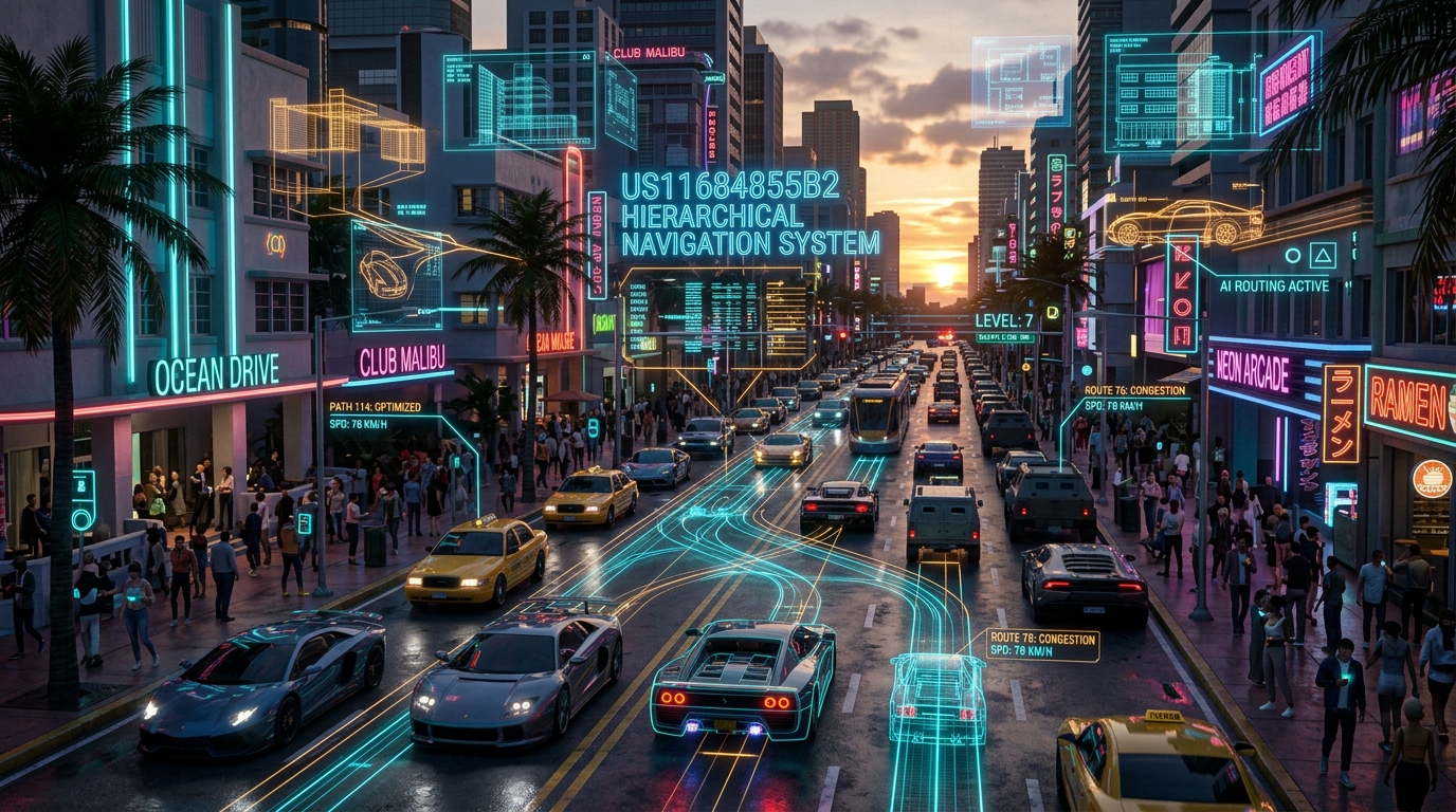 【神技術特報】GTA6を動かす謎の特許『US11684855B2』とは？NPC出現数200倍＆「渋滞を自律回避する」次世代交通AIの全貌を徹底解剖